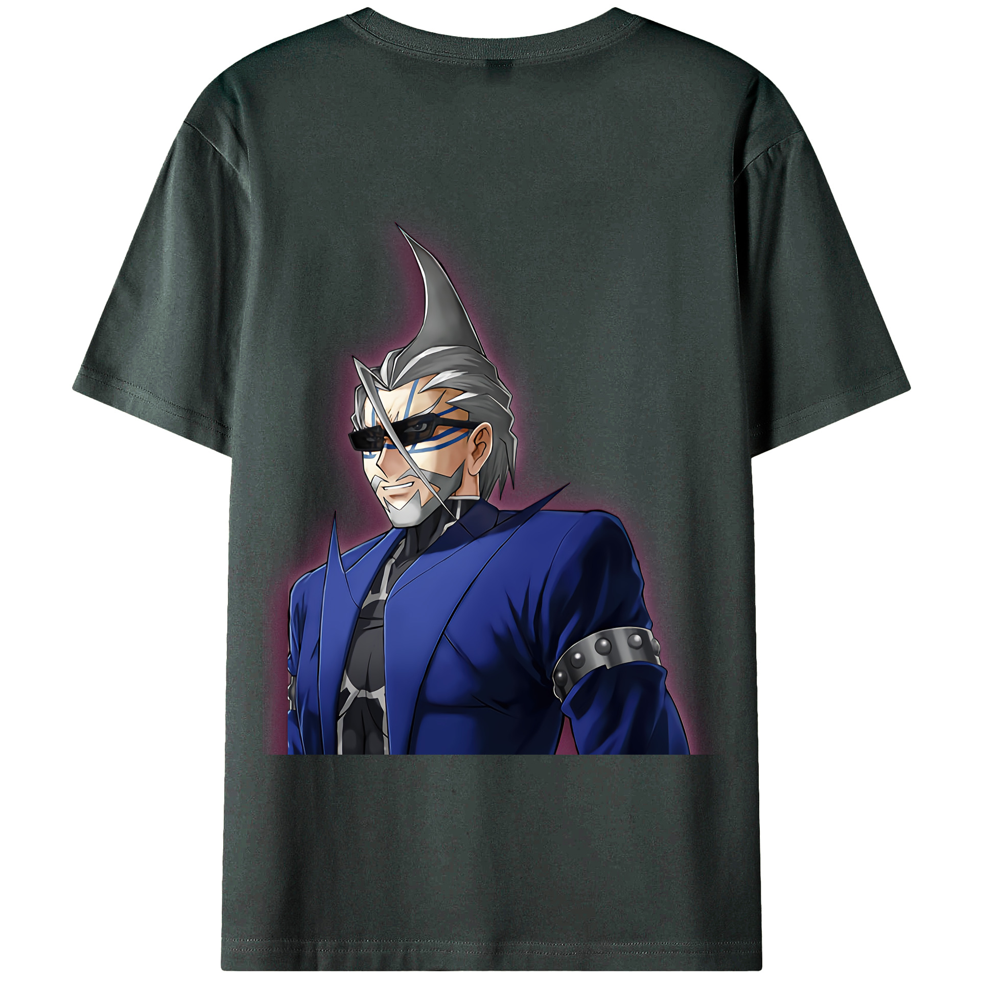 （画像用） 遊☆戯☆王 Yu-Gi-Oh! 綿100％ メンズ半袖Tシャツ（バックプリント） 通気性